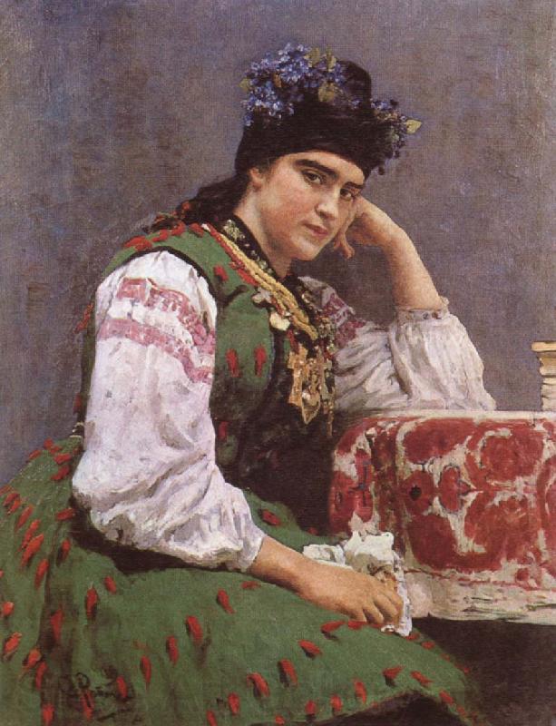 llya Yefimovich Repin Portrait of Sofia Mikhailovna Dragomirova Norge oil painting art